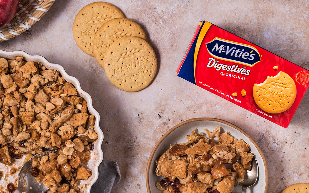 Apple Crumble με μπισκότα McVitie’s Digestives Original